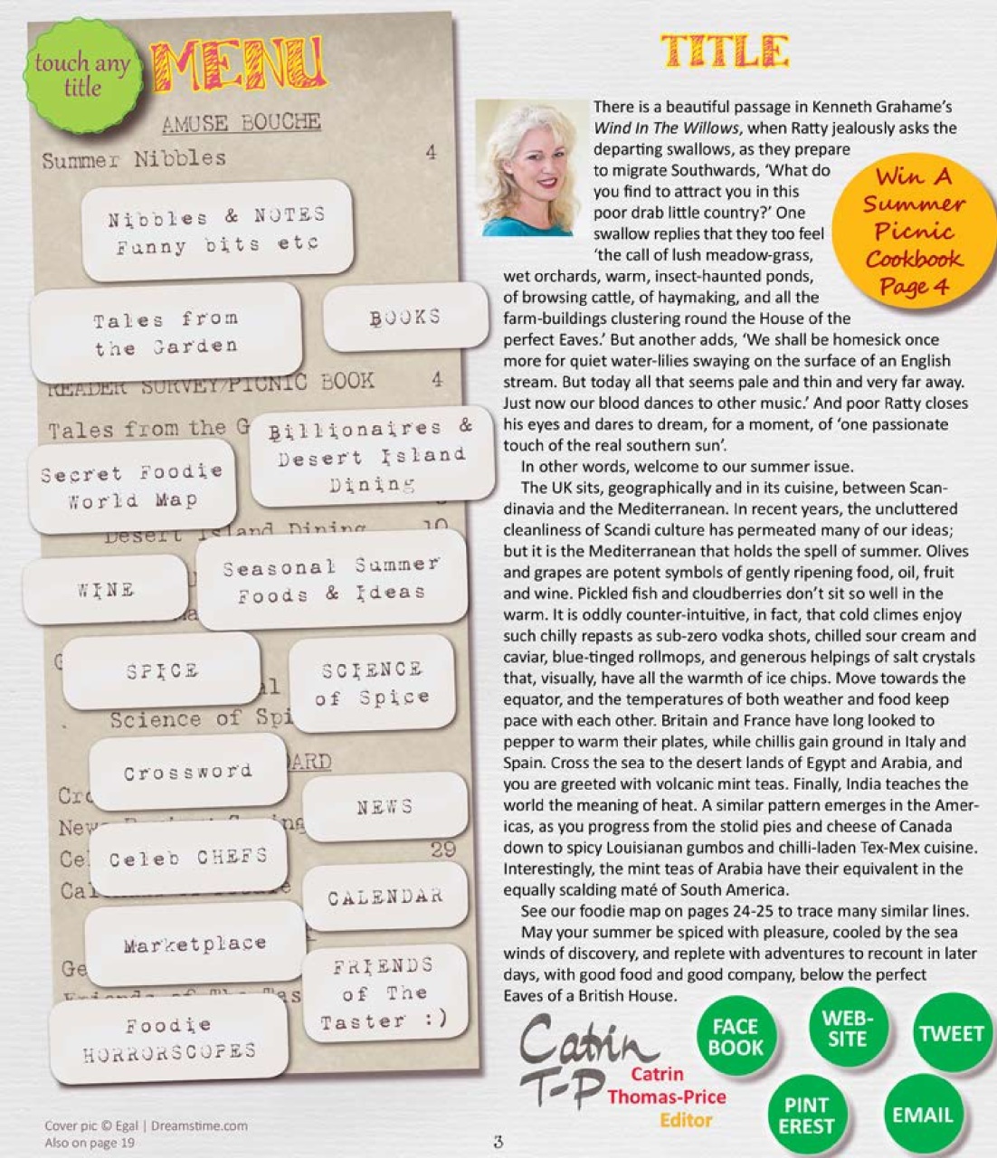 The Taster Magazine Preview Pages