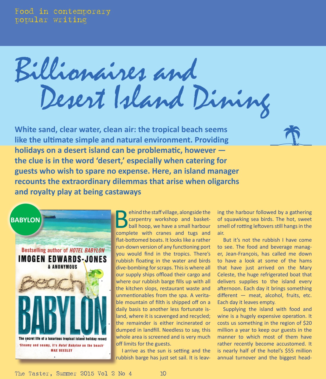 The Taster Magazine Preview Pages