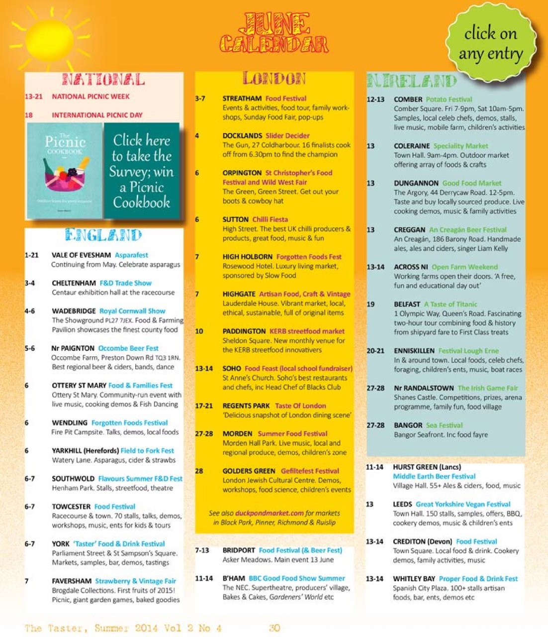 The Taster Magazine Preview Pages