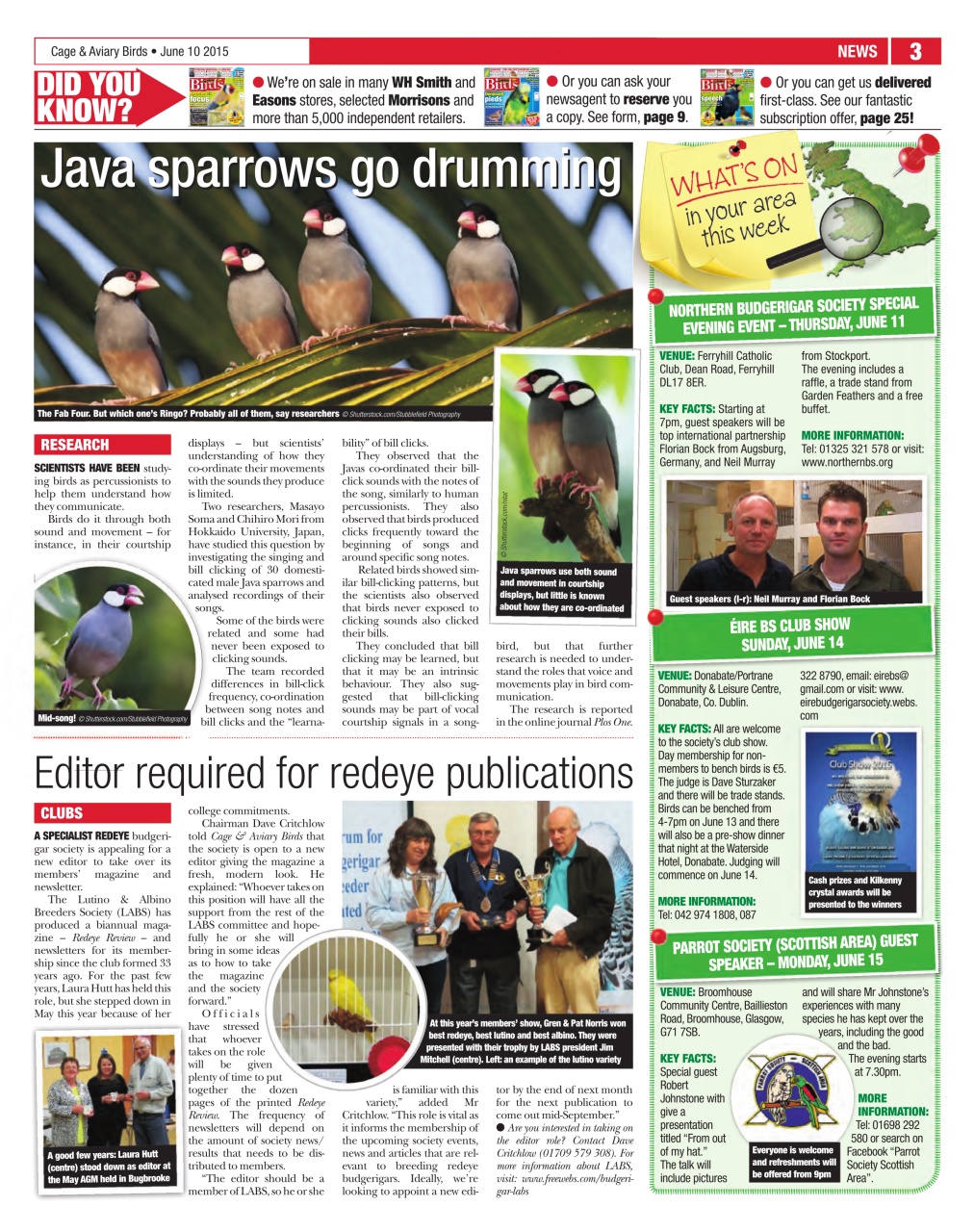 Cage & Aviary Birds Preview Pages