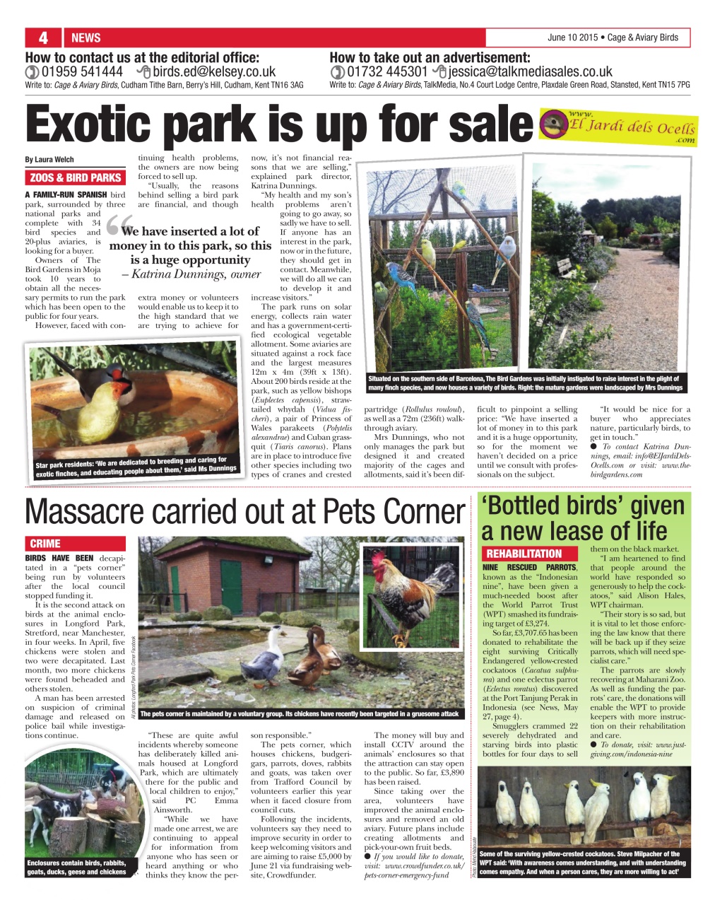 Cage & Aviary Birds Preview Pages