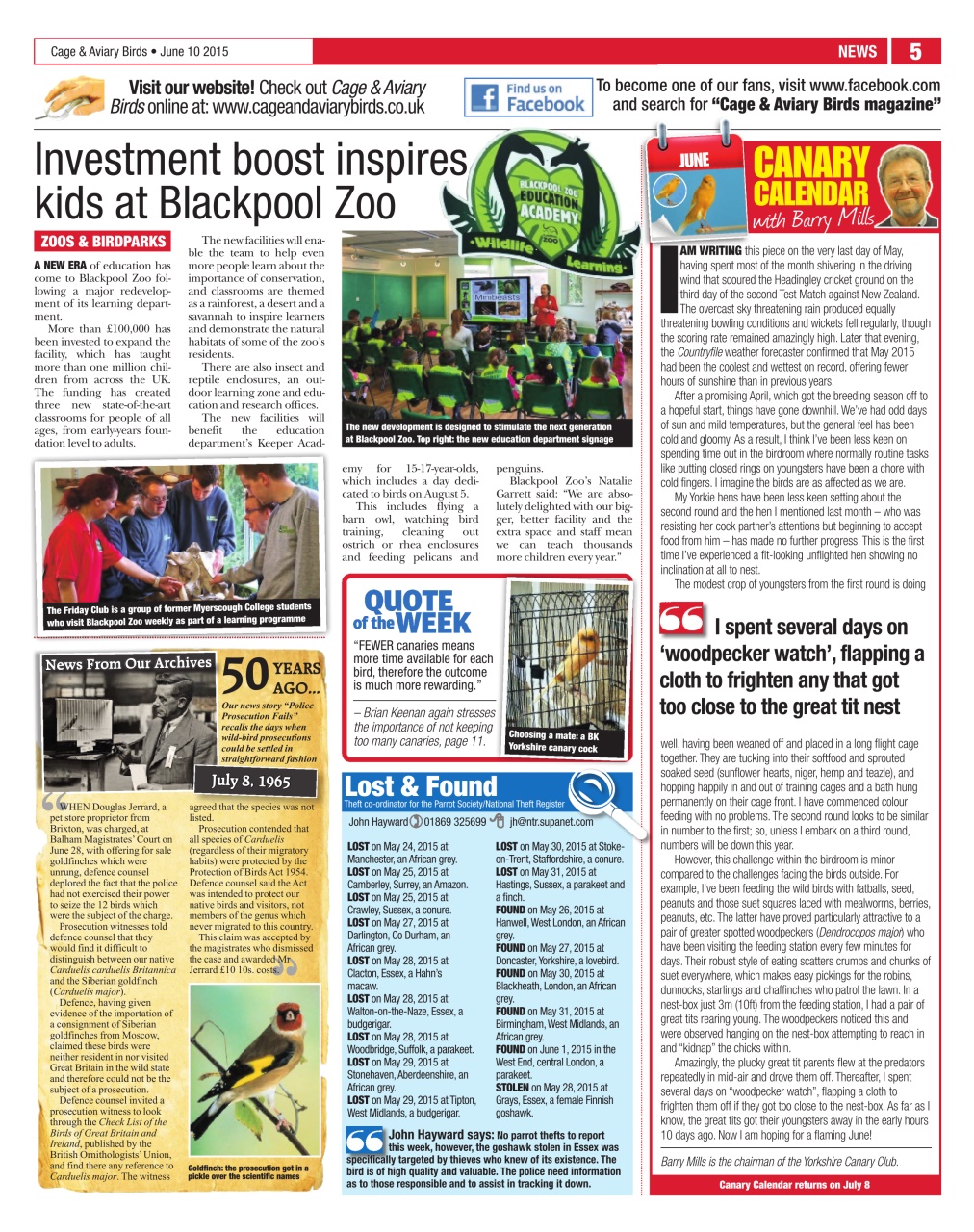 Cage & Aviary Birds Preview Pages