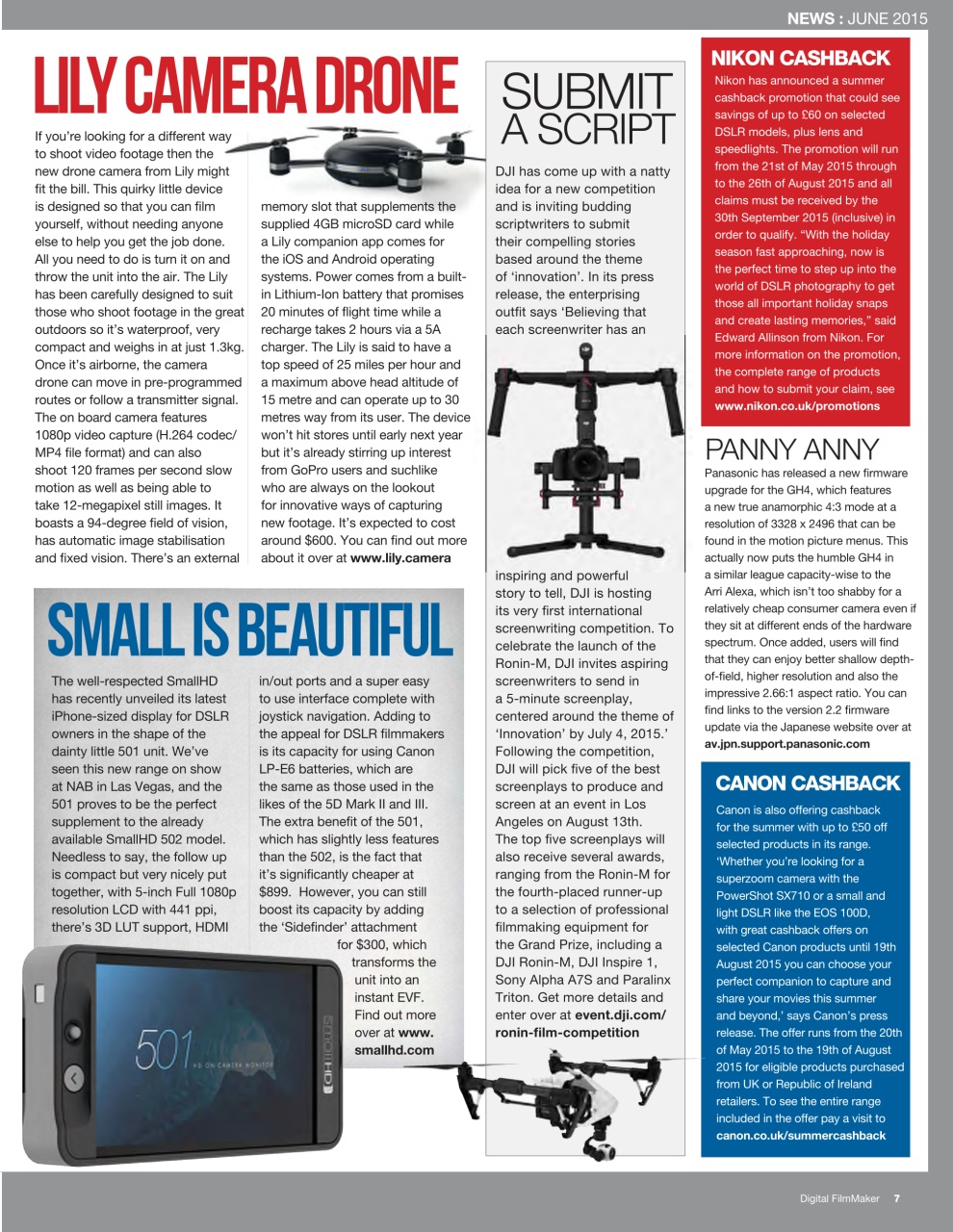 Digital FilmMaker Preview Pages