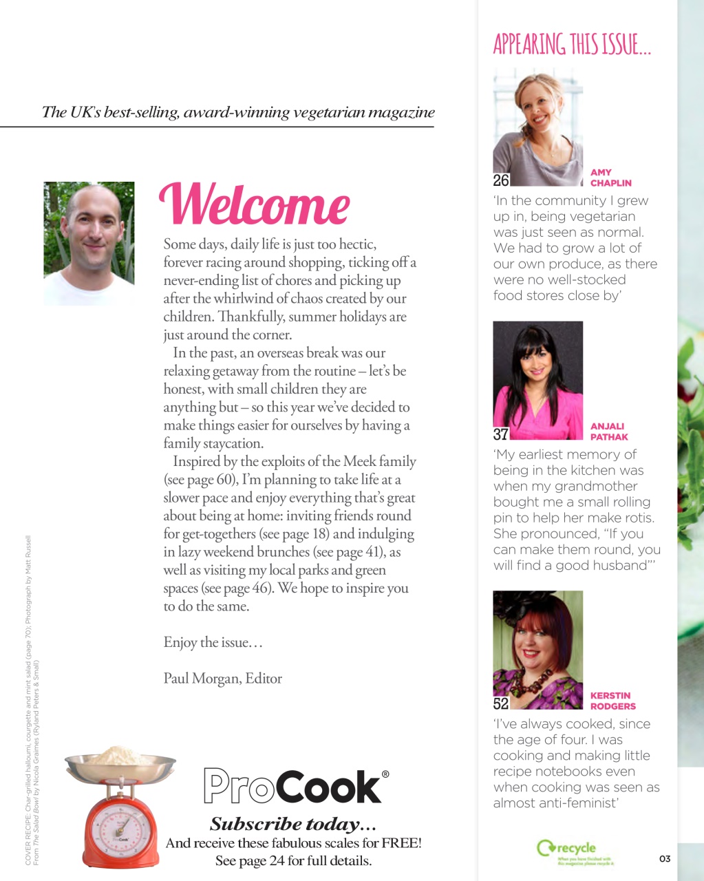 Vegetarian Living Preview Pages