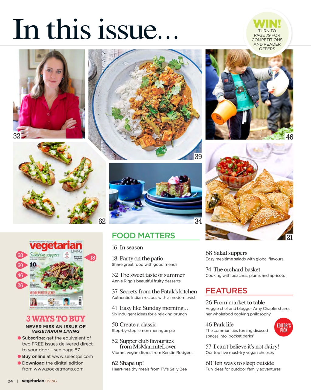 Vegetarian Living Preview Pages