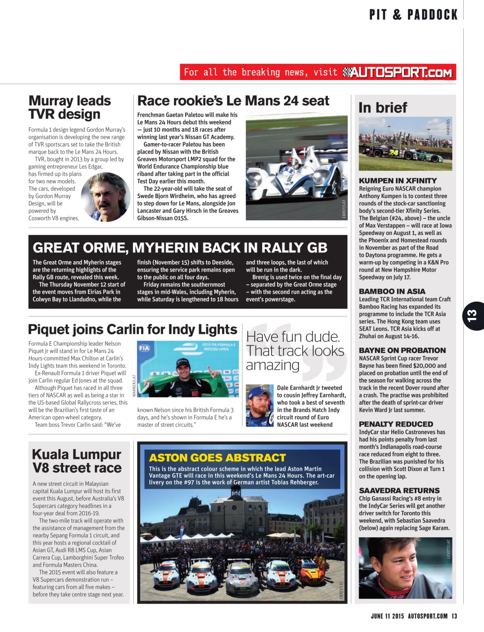 Autosport Preview Pages