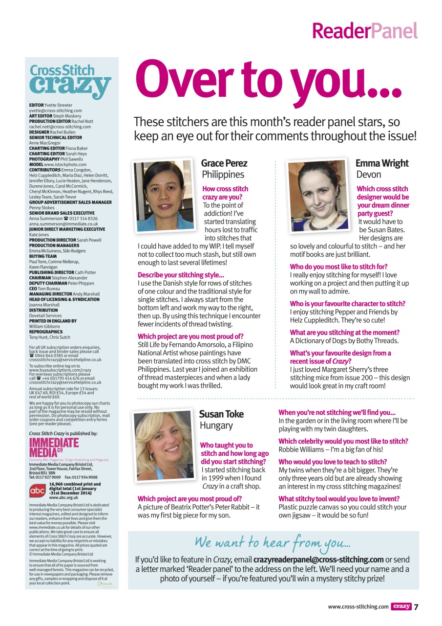 Cross Stitch Crazy Preview Pages