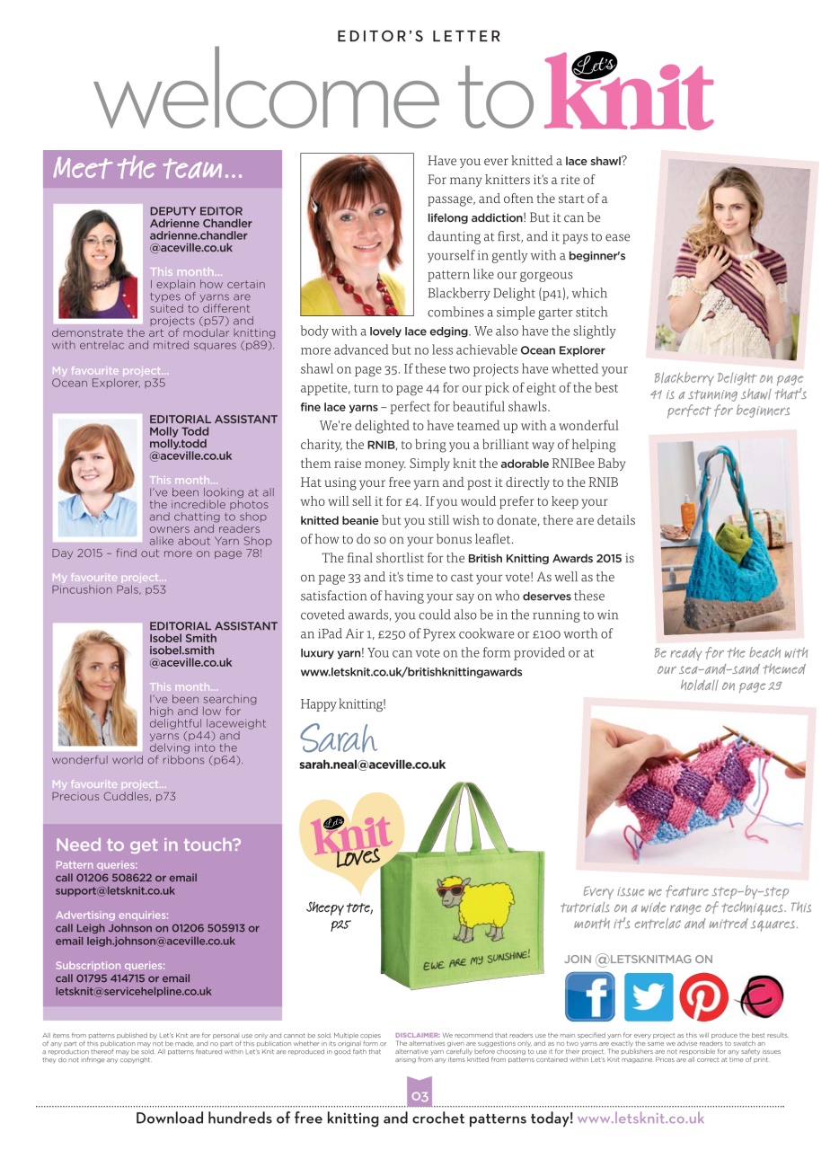 Let's Knit Preview Pages