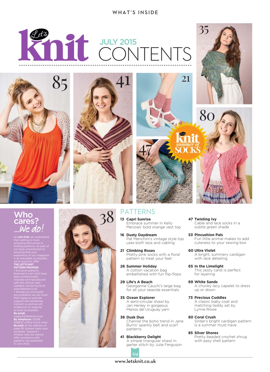 Let's Knit Preview Pages