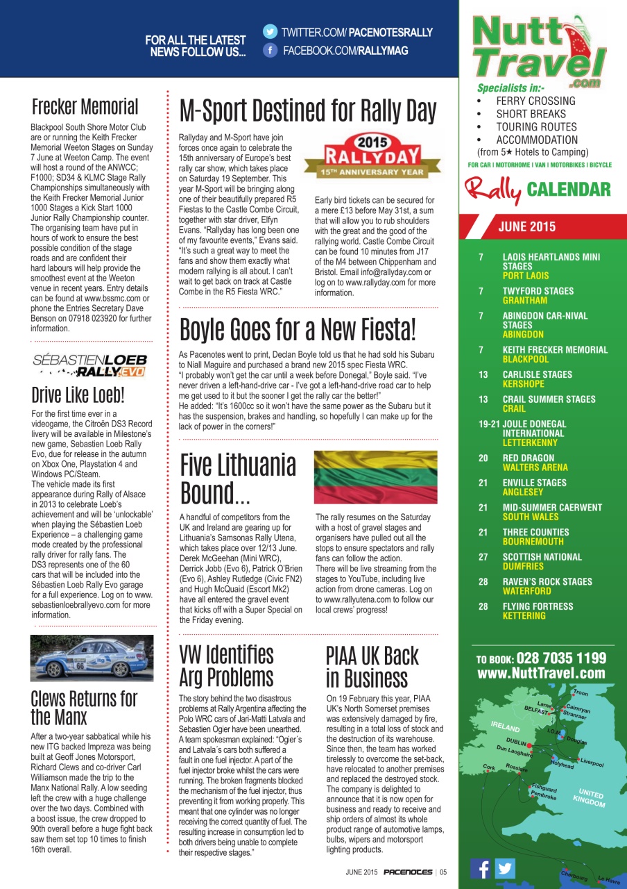 Pacenotes Rally magazine Preview Pages