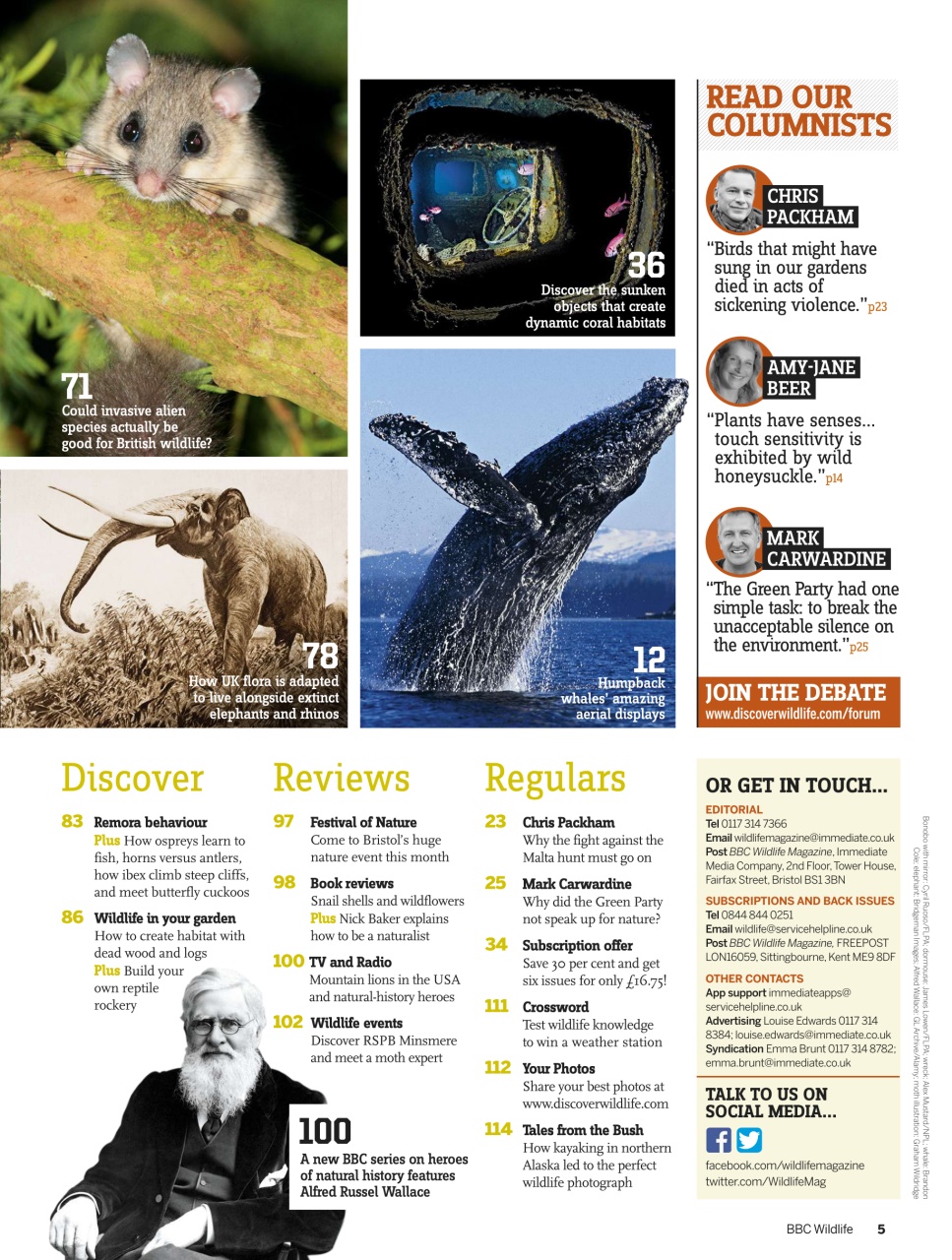 BBC Wildlife Magazine Preview Pages
