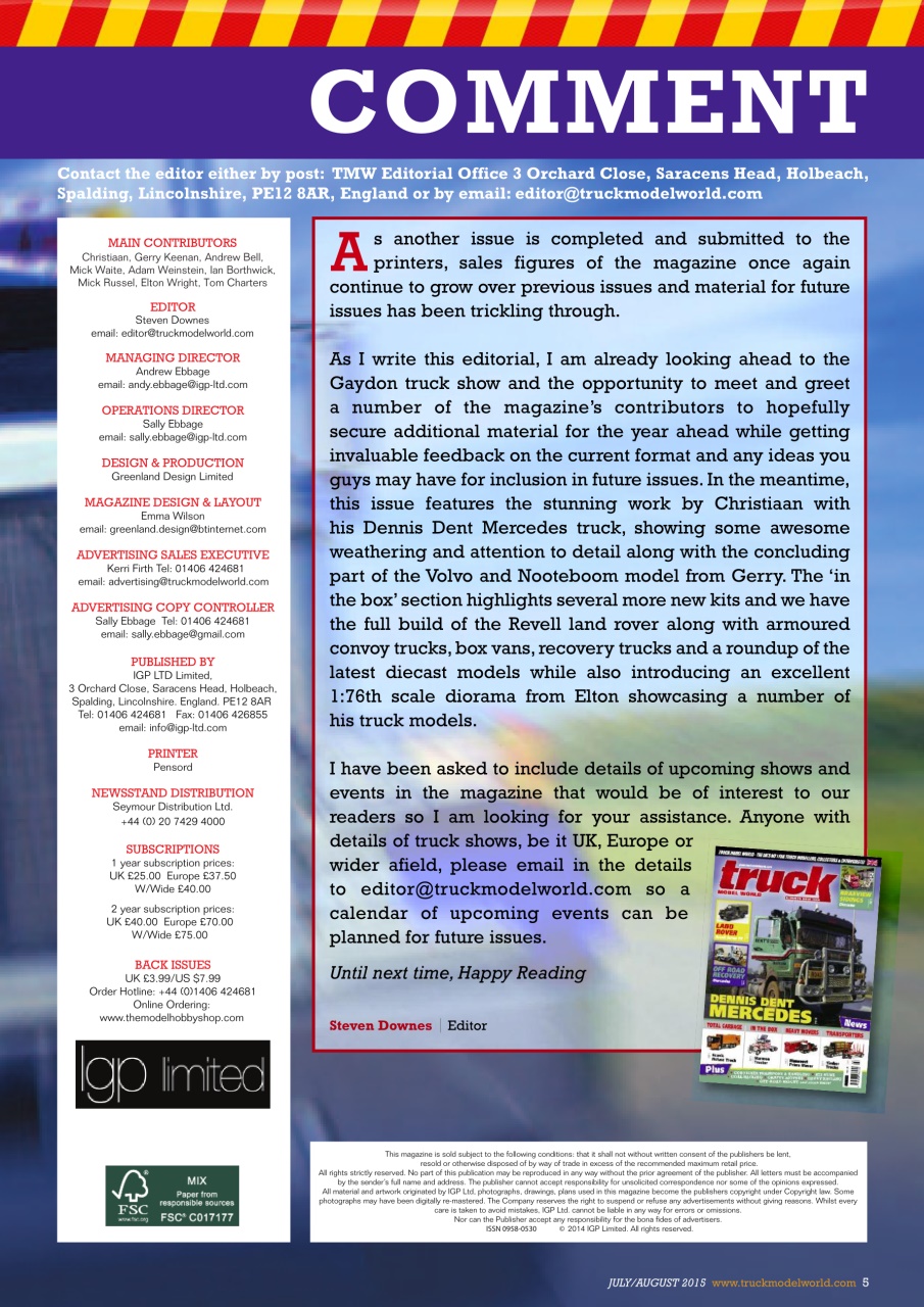 Model Car Truck Motorcycles World Preview Pages