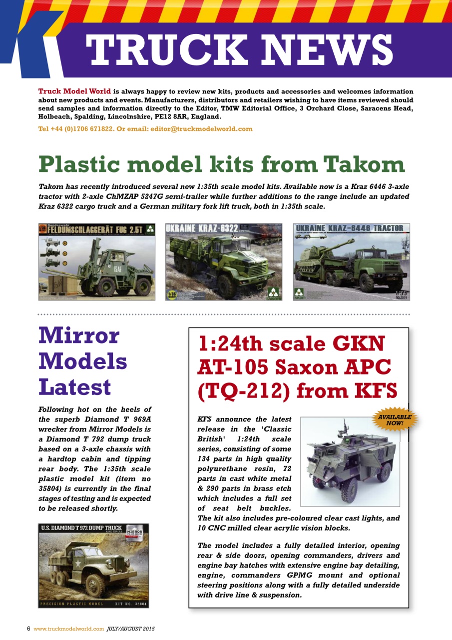 Model Car Truck Motorcycles World Preview Pages