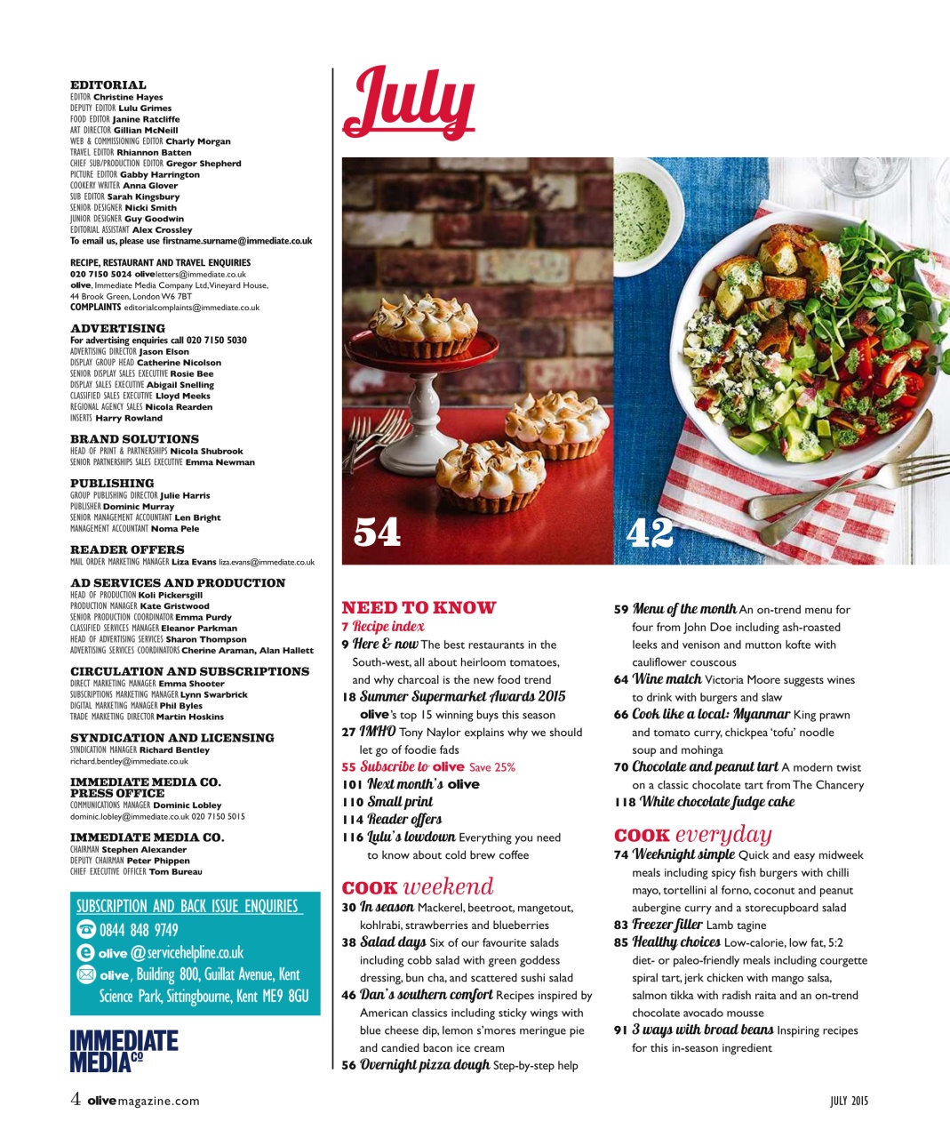 Olive Magazine Preview Pages