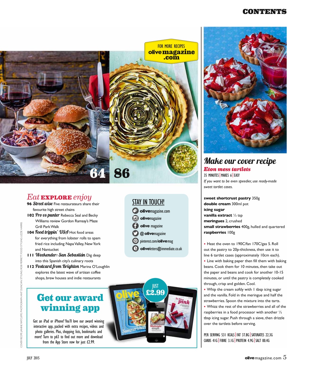 Olive Magazine Preview Pages