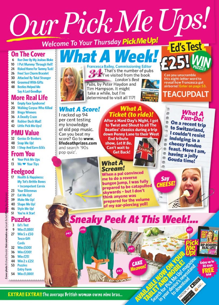 Pick Me Up Preview Pages