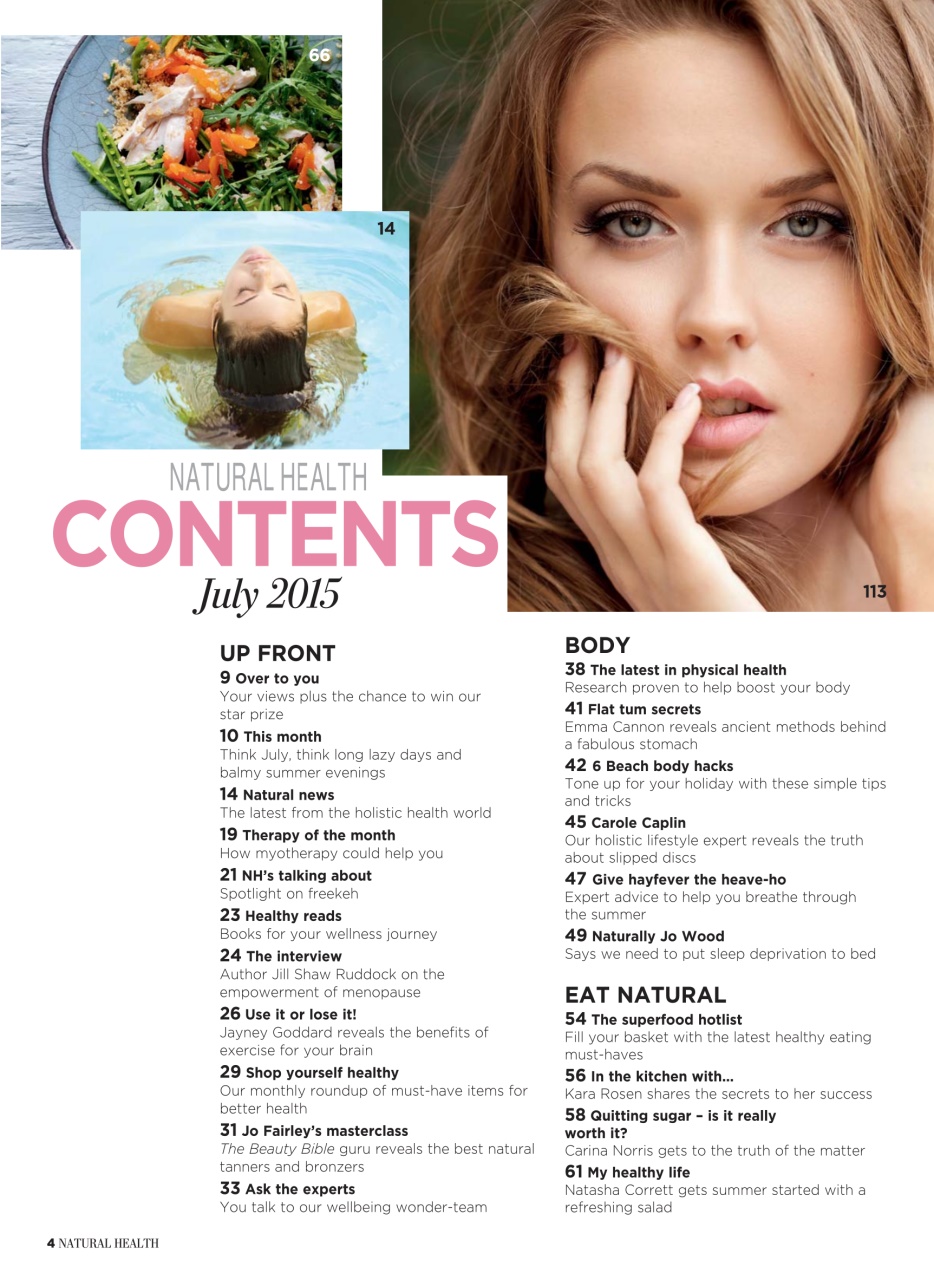 Natural Health Preview Pages