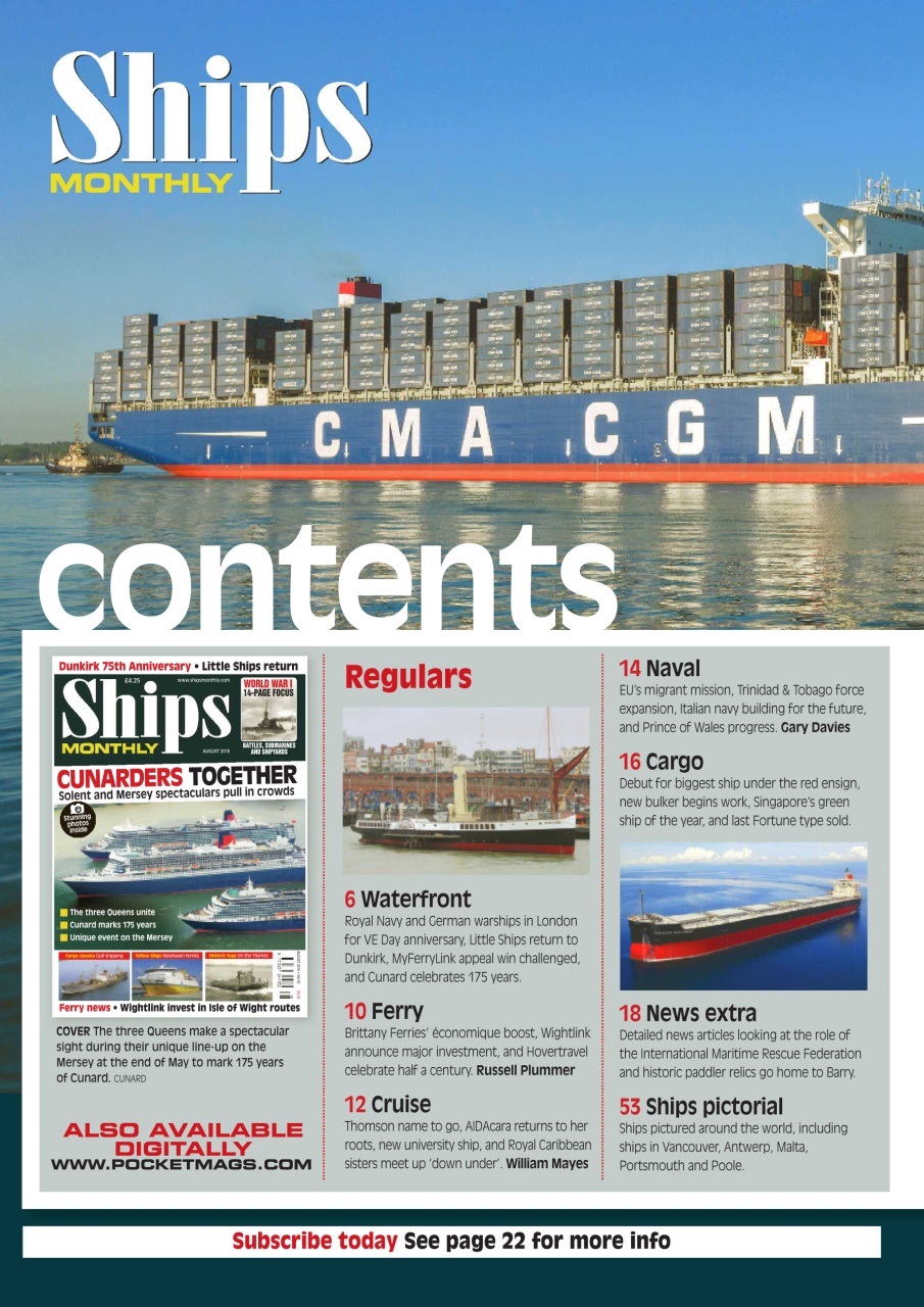 Ships Monthly Preview Pages