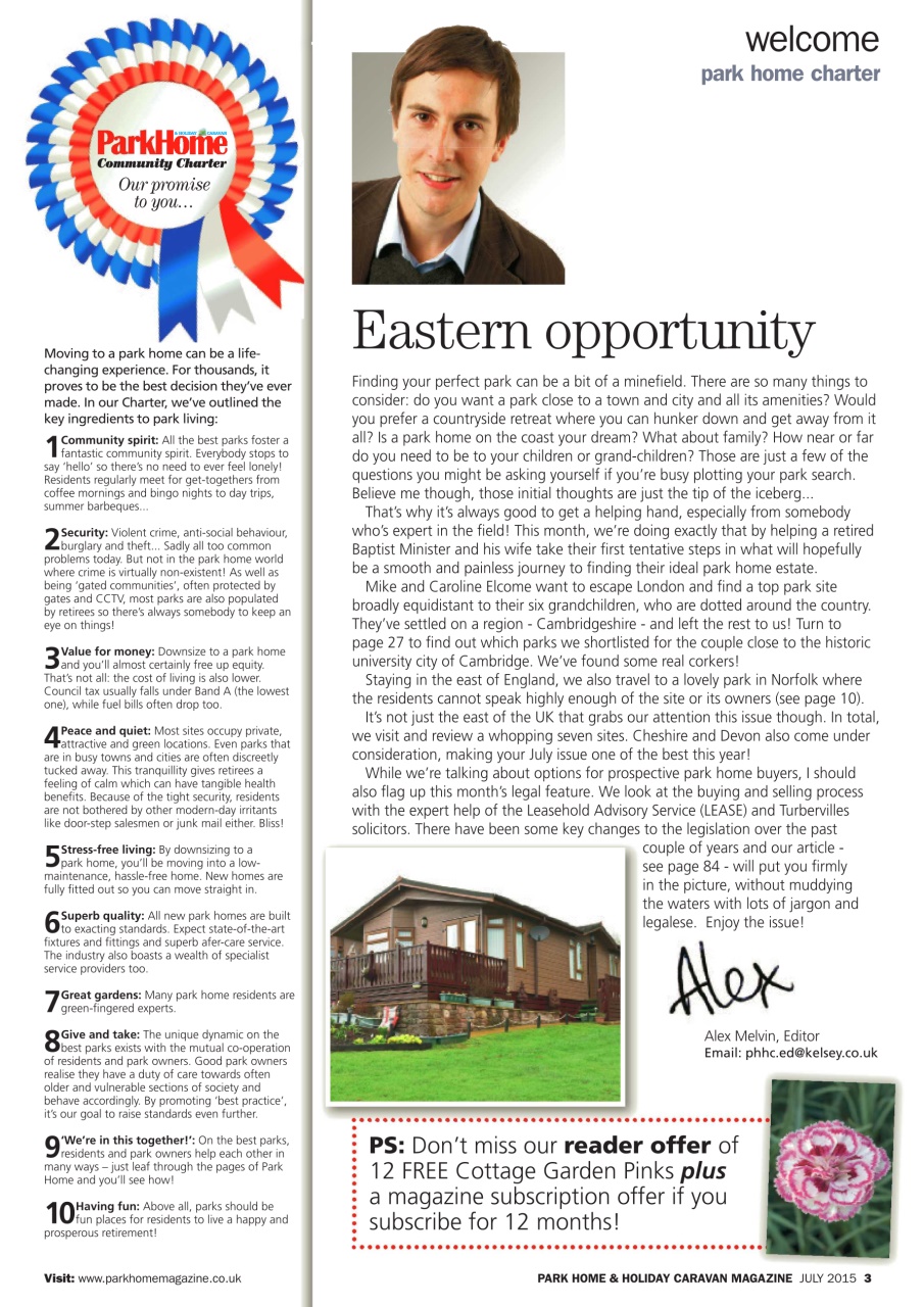 Park Home & Holiday Living Preview Pages