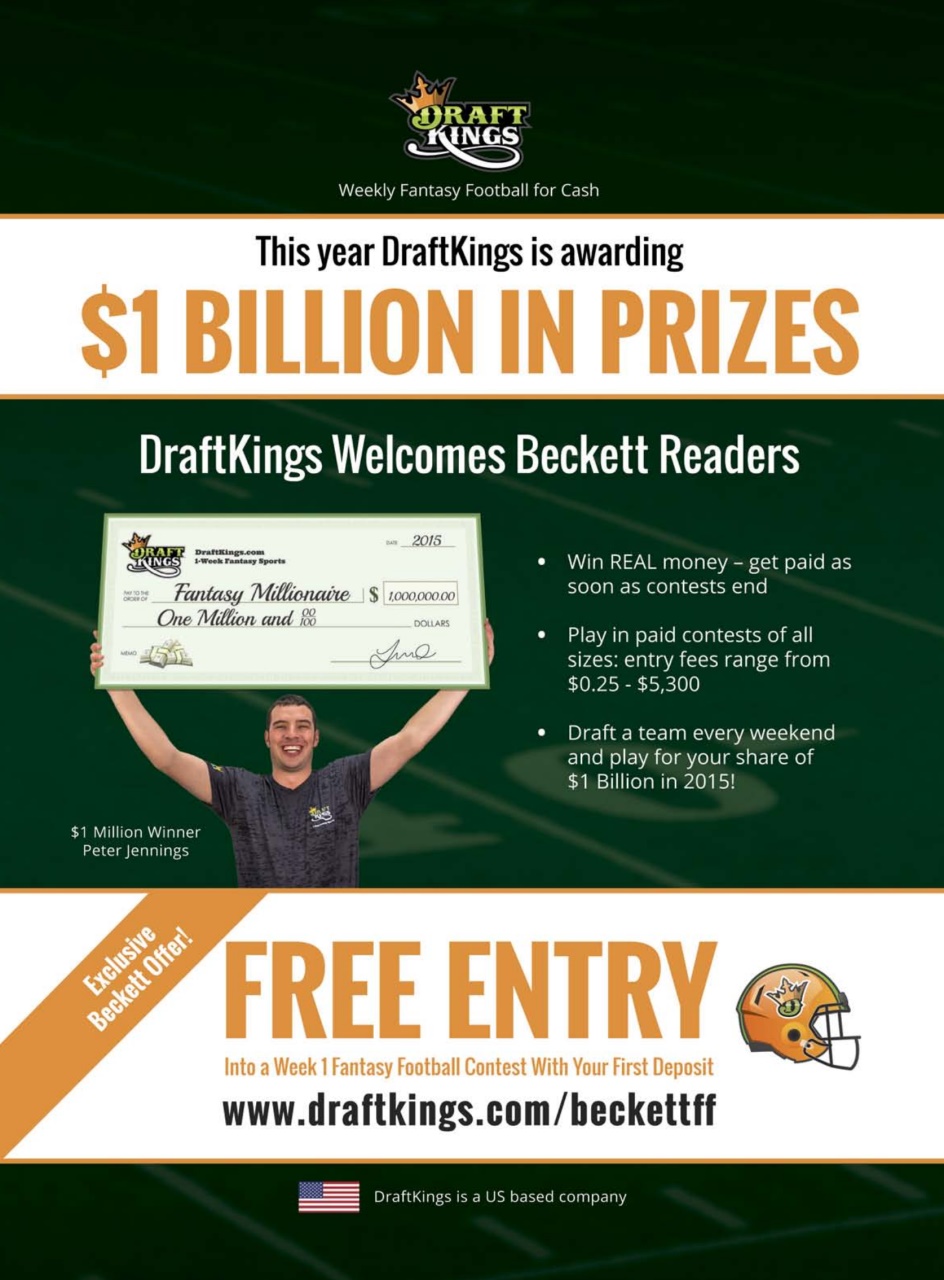 Beckett Football Magazine Preview Pages