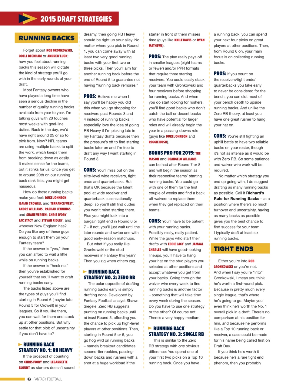 Beckett Football Magazine Preview Pages