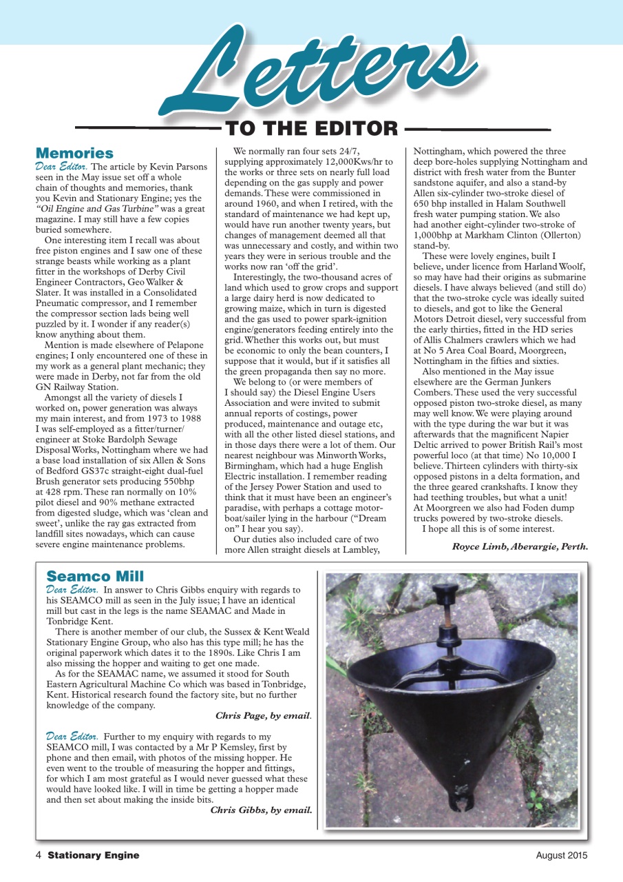 Stationary Engine Preview Pages