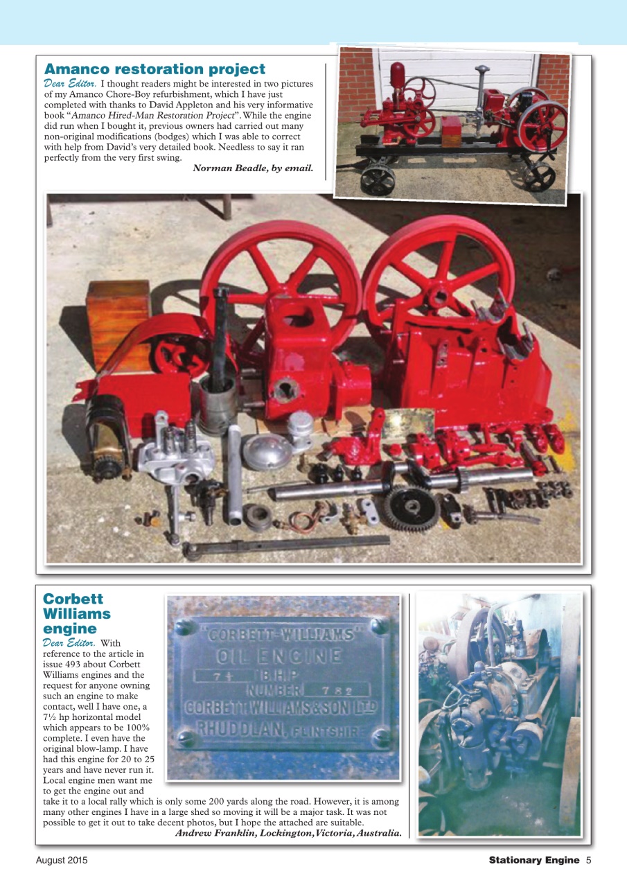 Stationary Engine Preview Pages