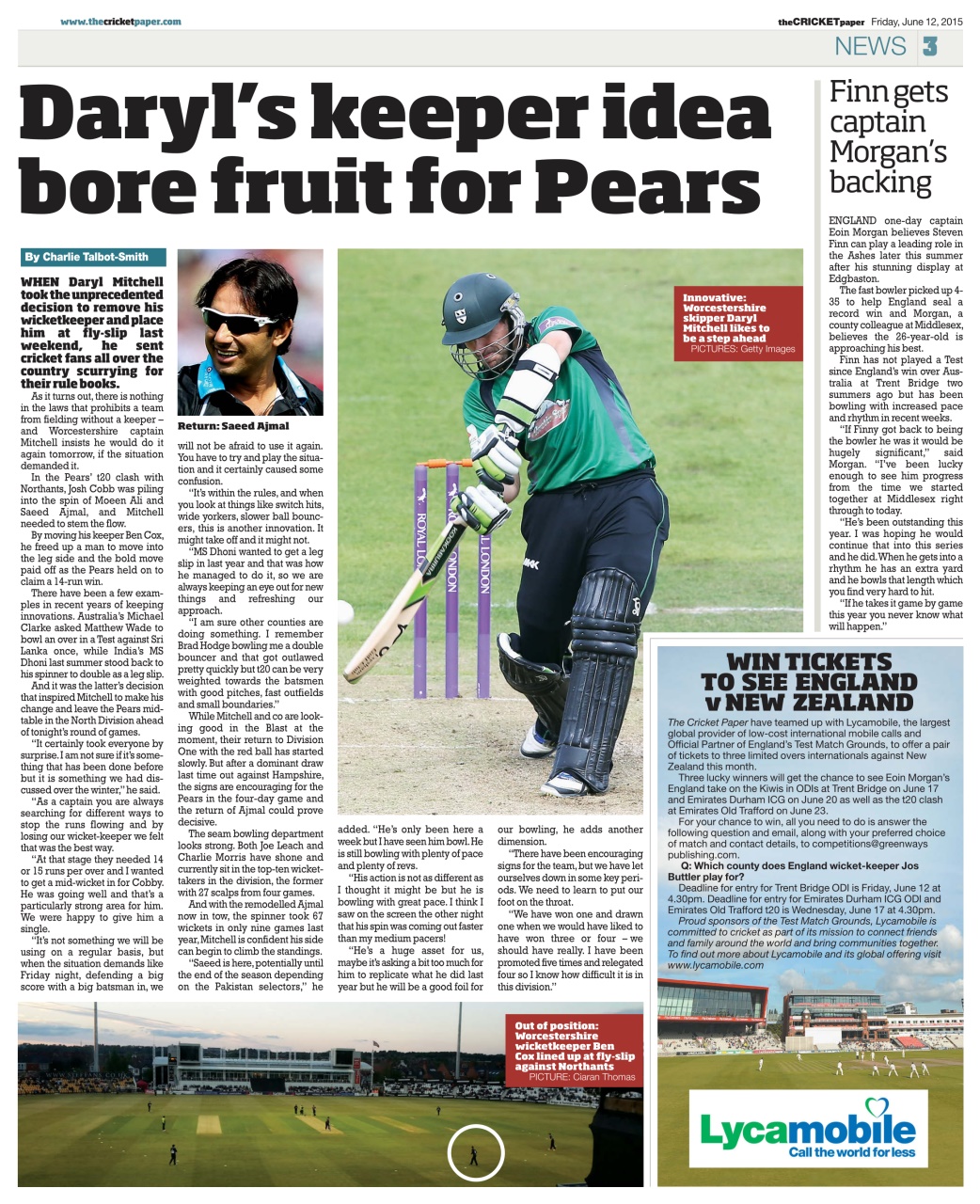 The Cricket Paper Preview Pages