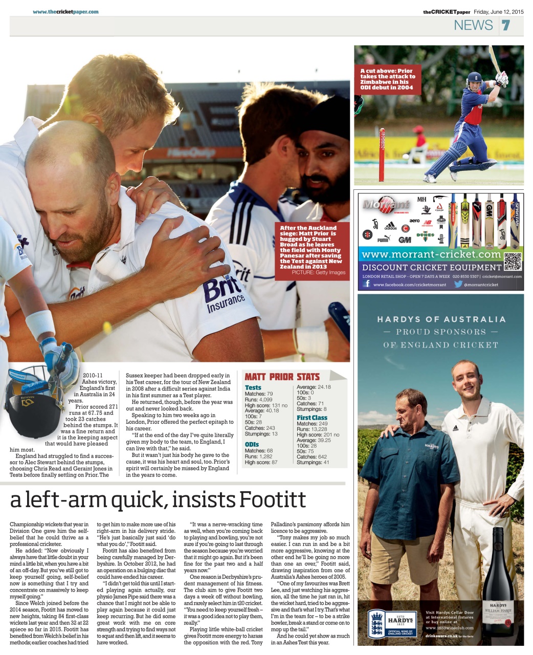 The Cricket Paper Preview Pages