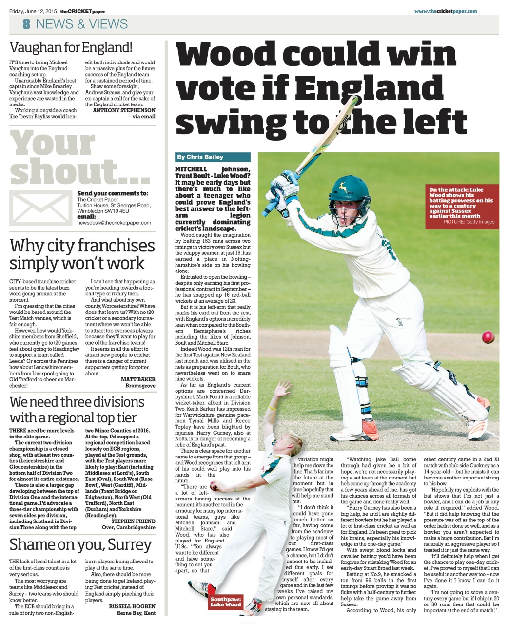 The Cricket Paper Preview Pages