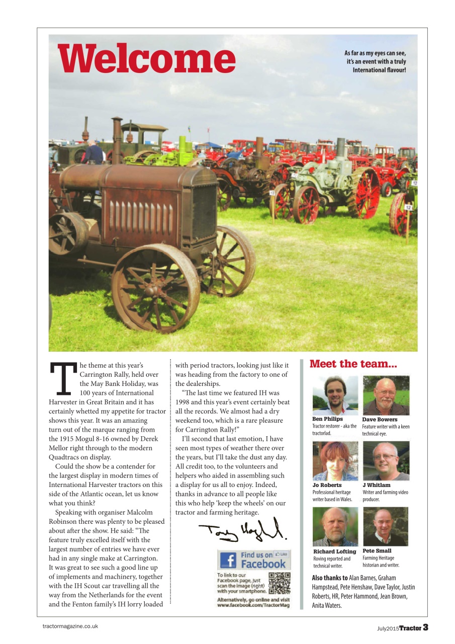 Tractor & Farming Heritage Magazine Preview Pages