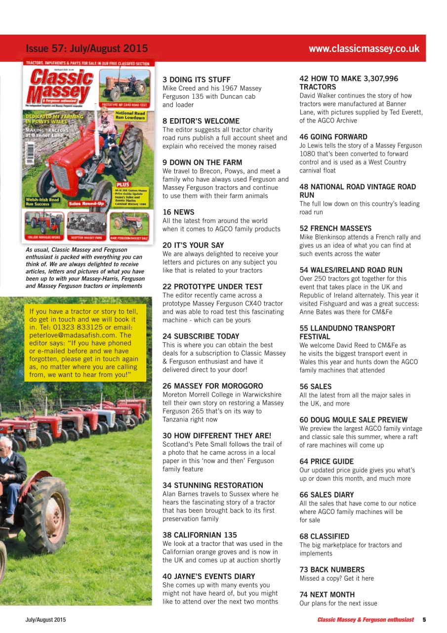 Classic Massey Preview Pages