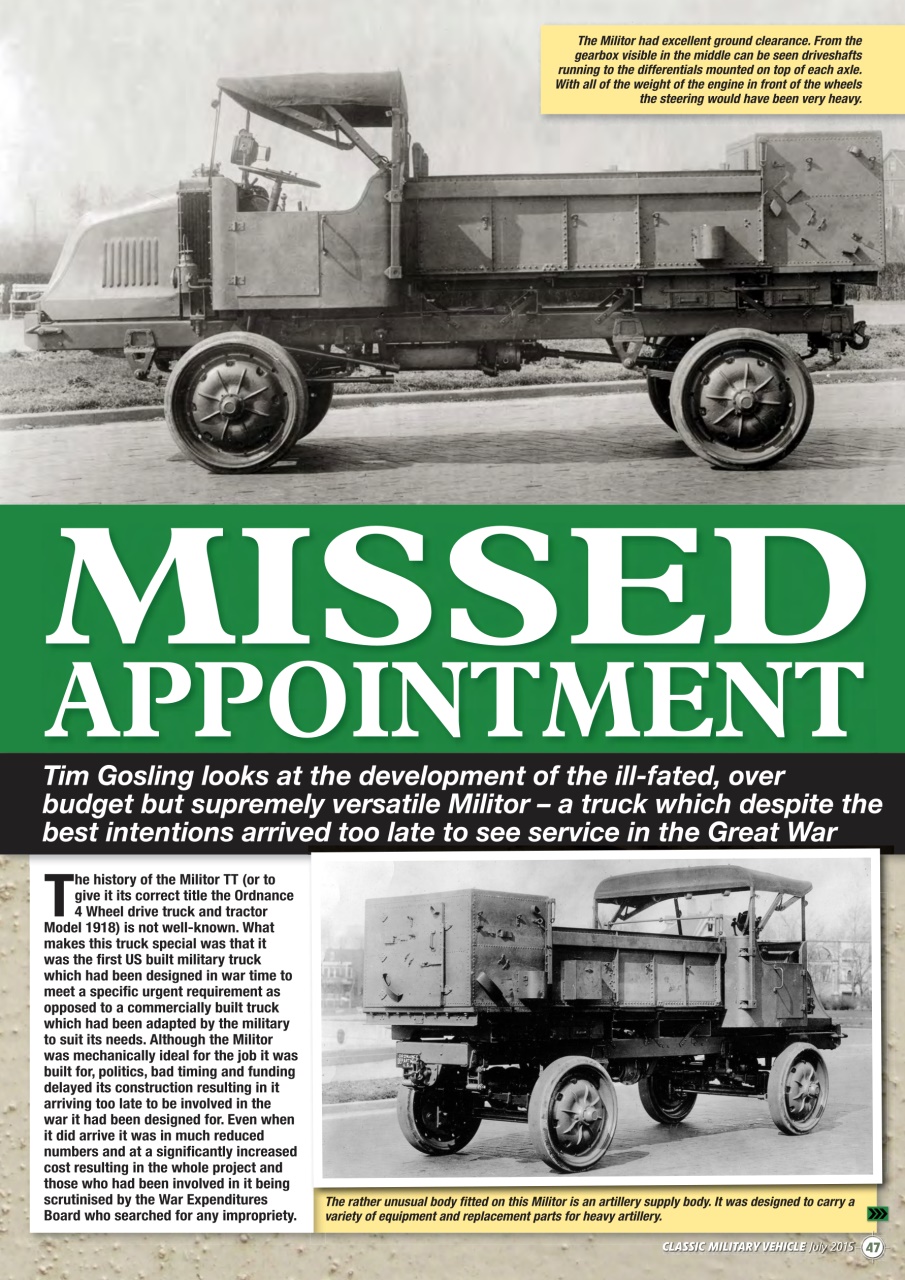 Classic Military Vehicle Preview Pages