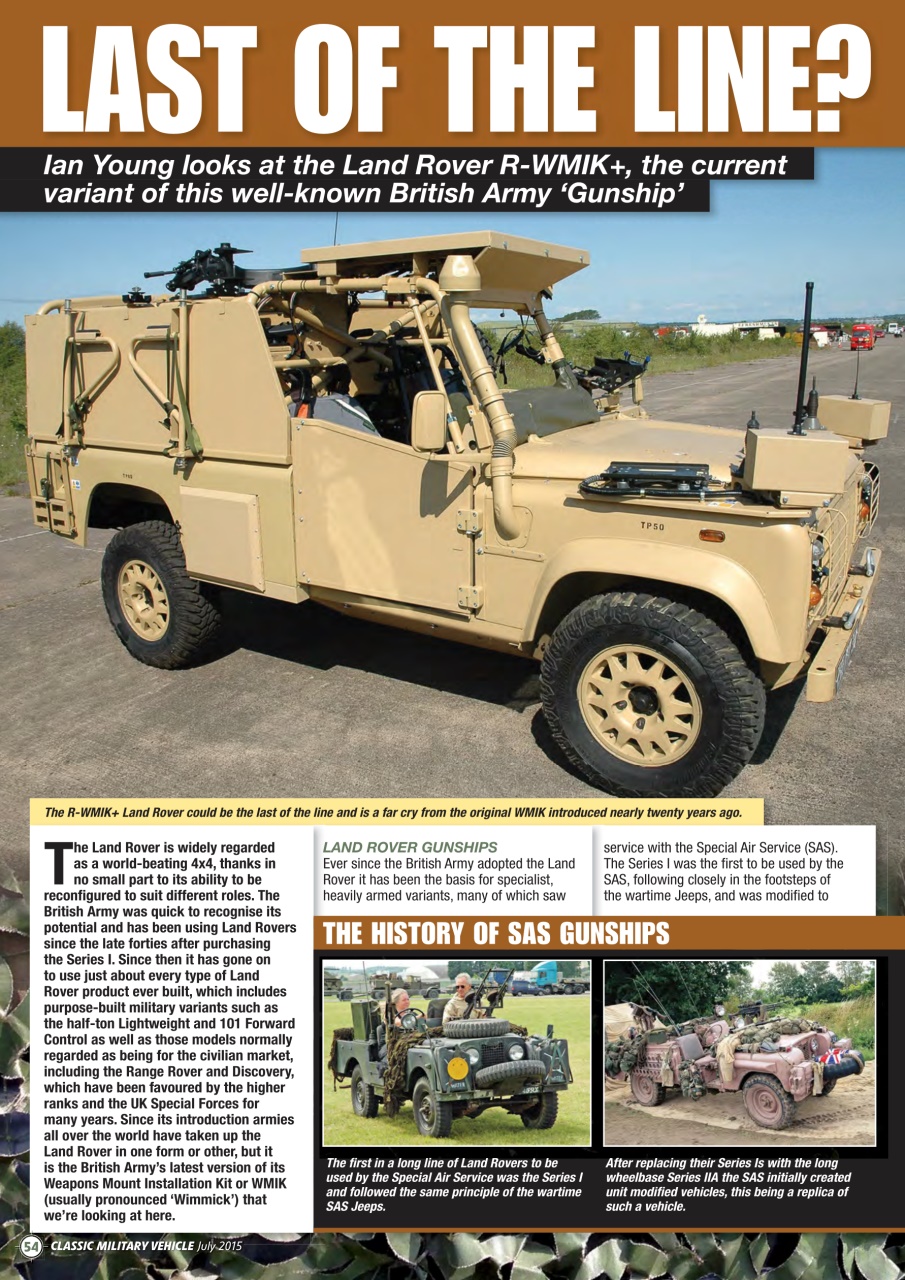 Classic Military Vehicle Preview Pages