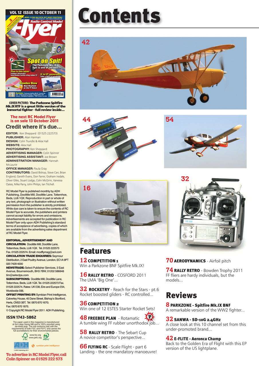 Radio Control Model Flyer Preview Pages
