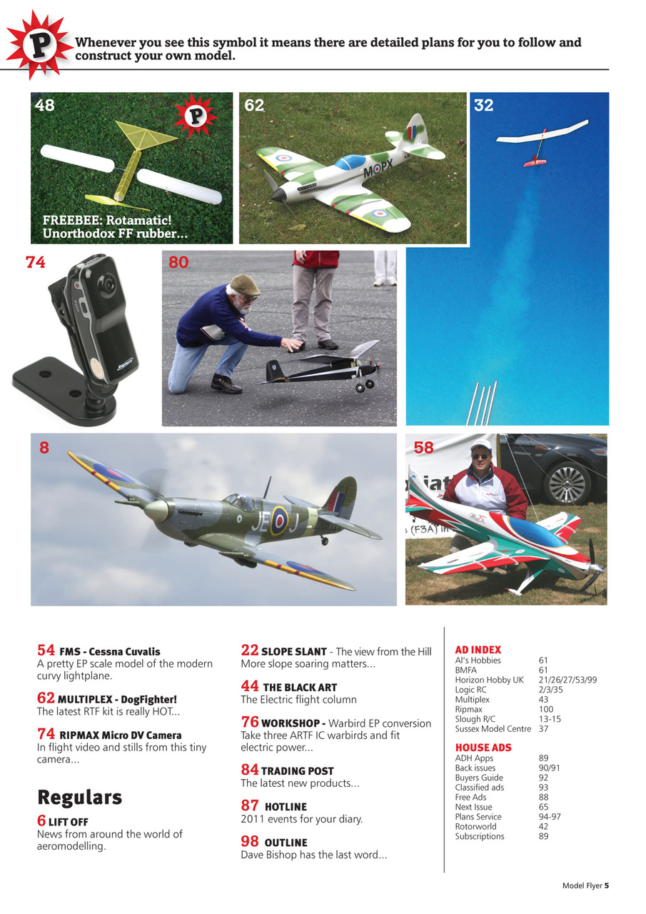 Radio Control Model Flyer Preview Pages