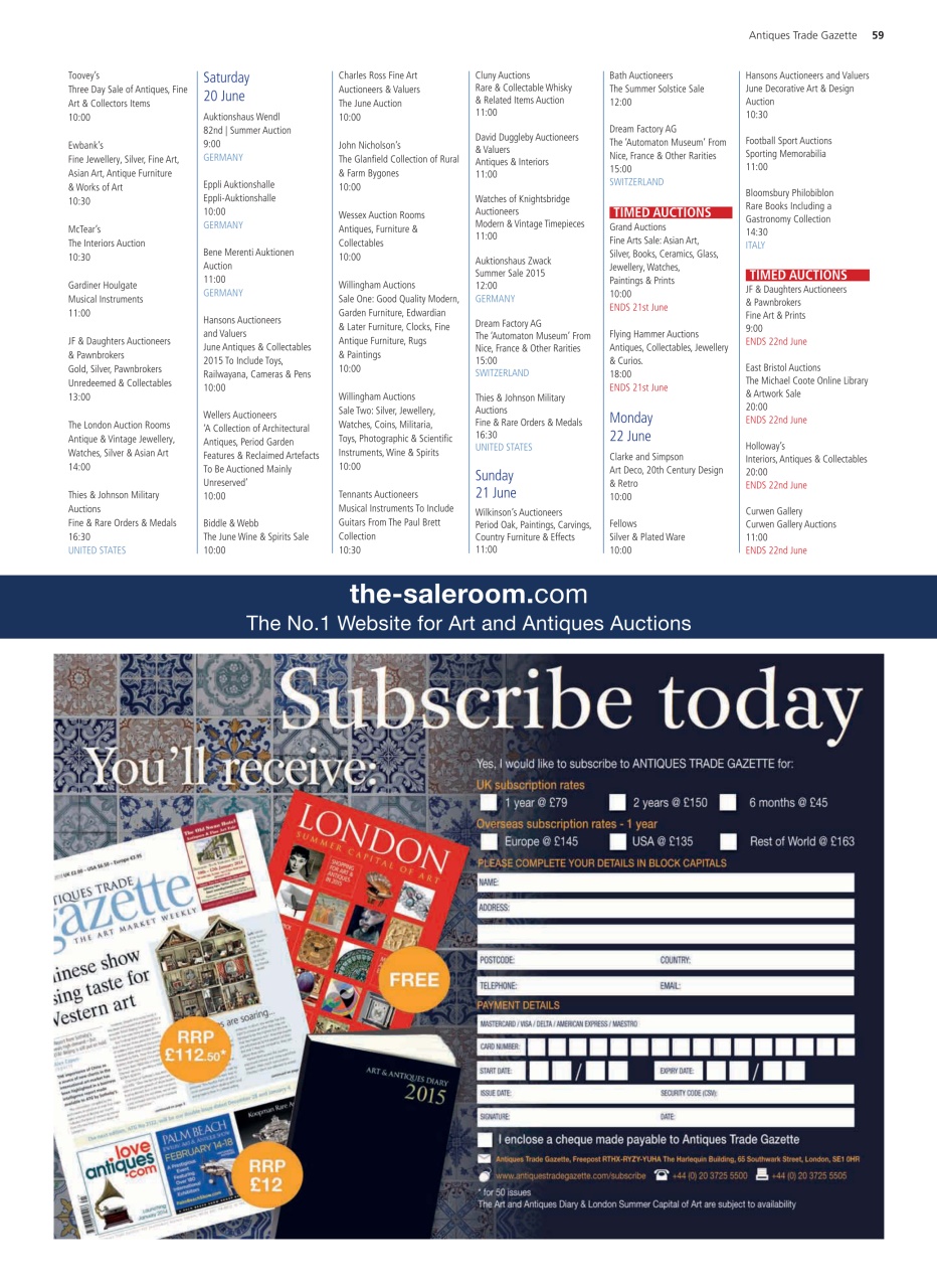 Antiques Trade Gazette Preview Pages