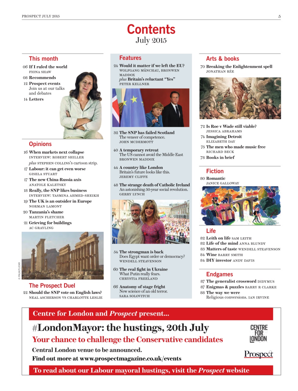 Prospect Magazine Preview Pages