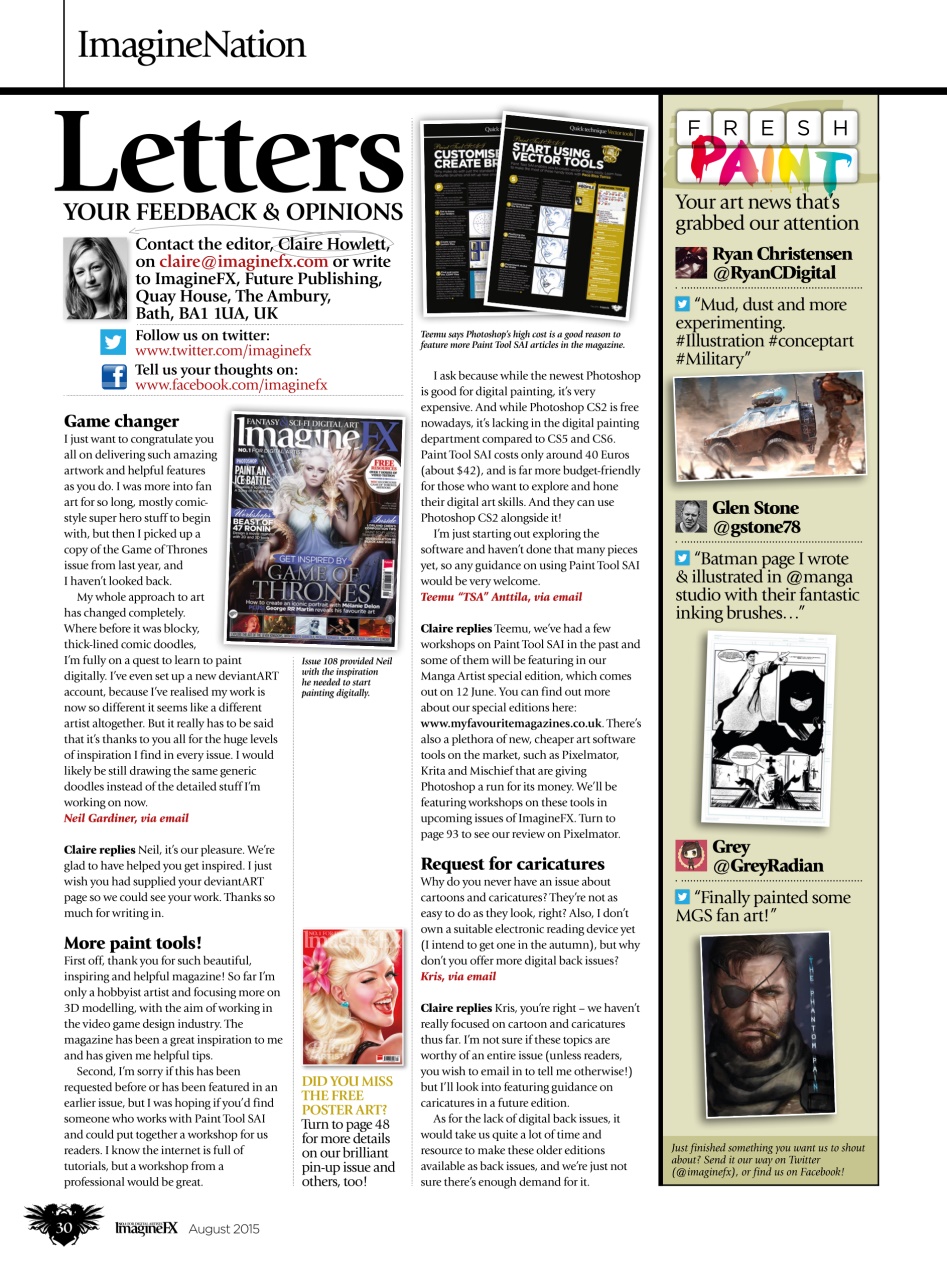 ImagineFX Preview Pages