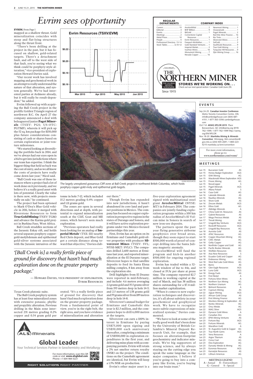 The Northern Miner Preview Pages