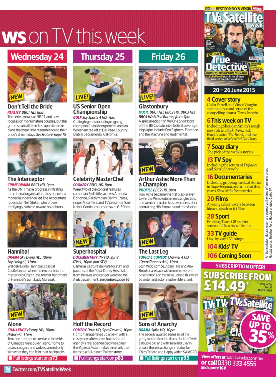 TV & Satellite Week Preview Pages