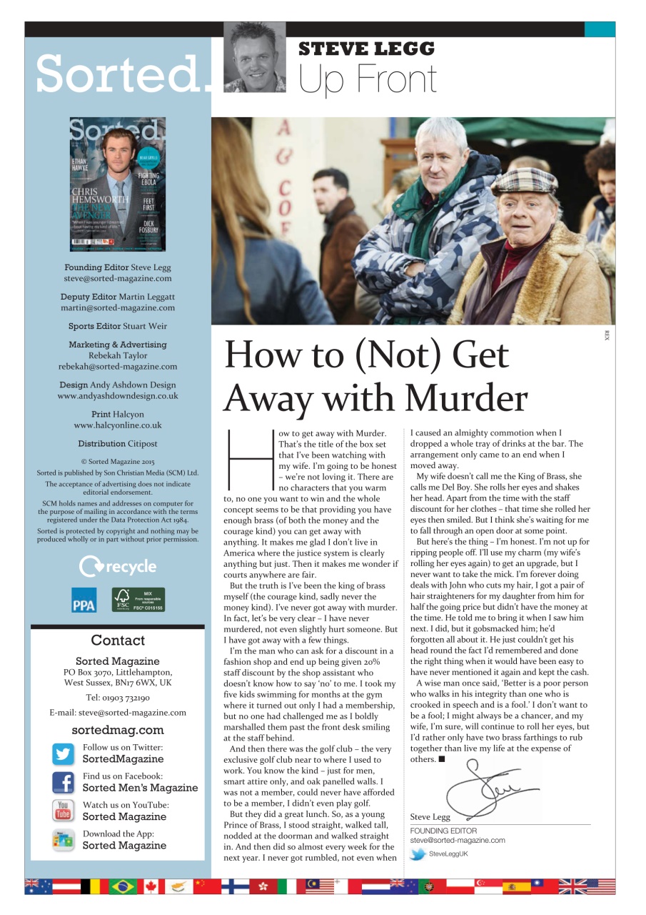 Sorted Magazine – The men's mag with morals Preview Pages