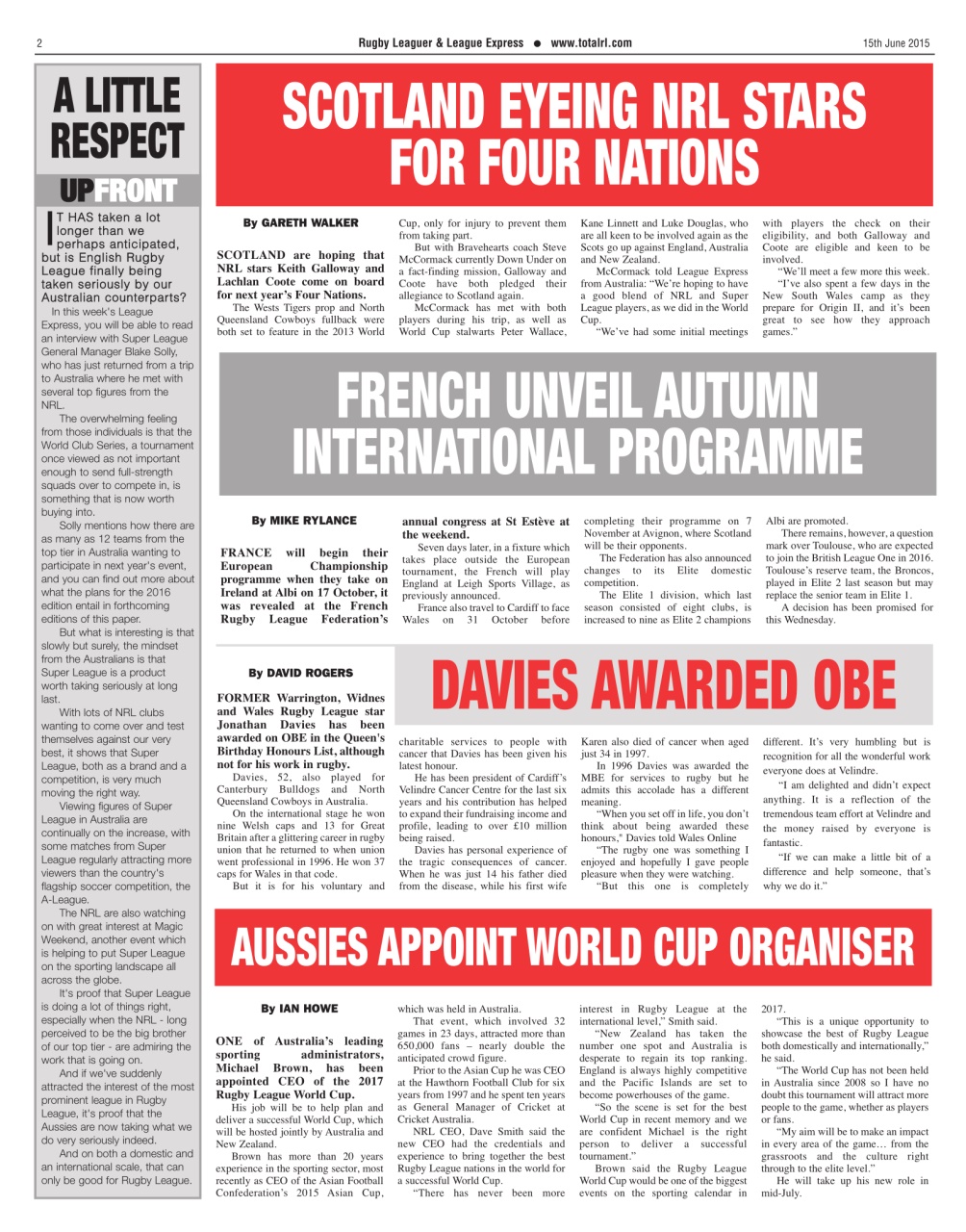 League Express Preview Pages