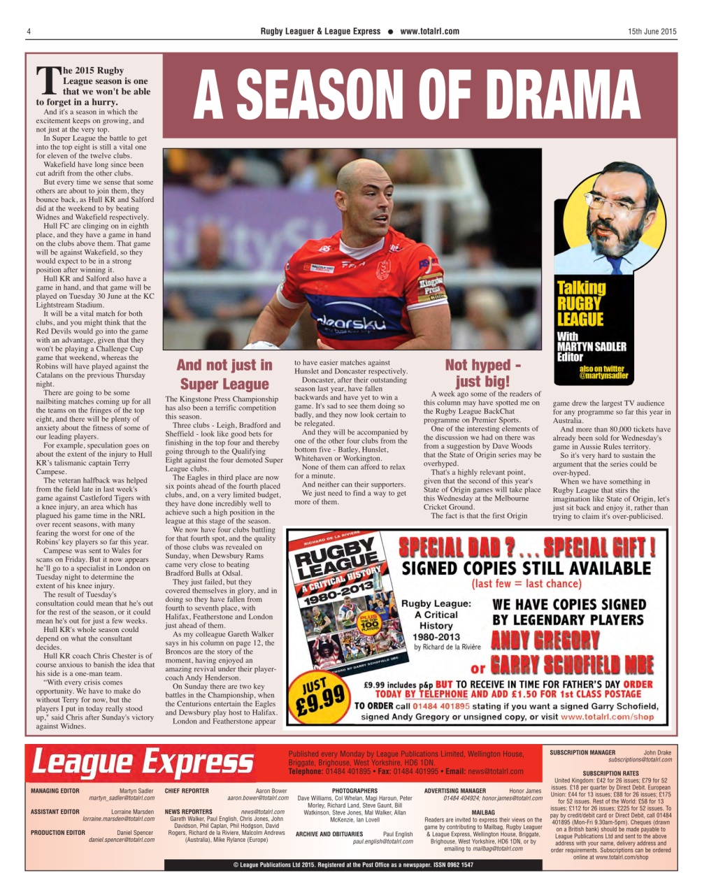 League Express Preview Pages
