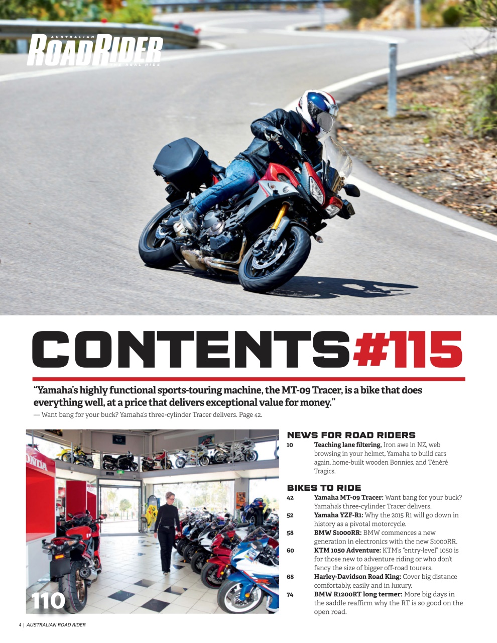 Australian Road Rider Preview Pages