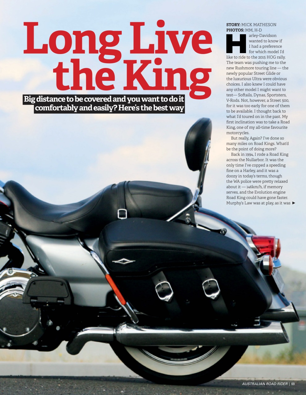 Australian Road Rider Preview Pages