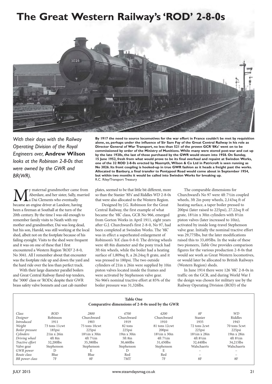 Steam Days Preview Pages