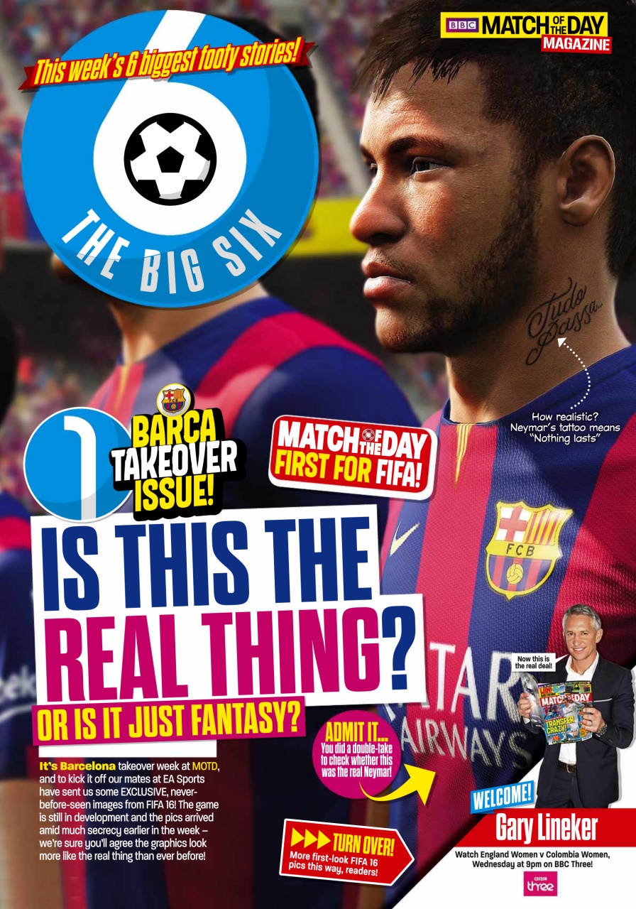 Match of the Day Preview Pages
