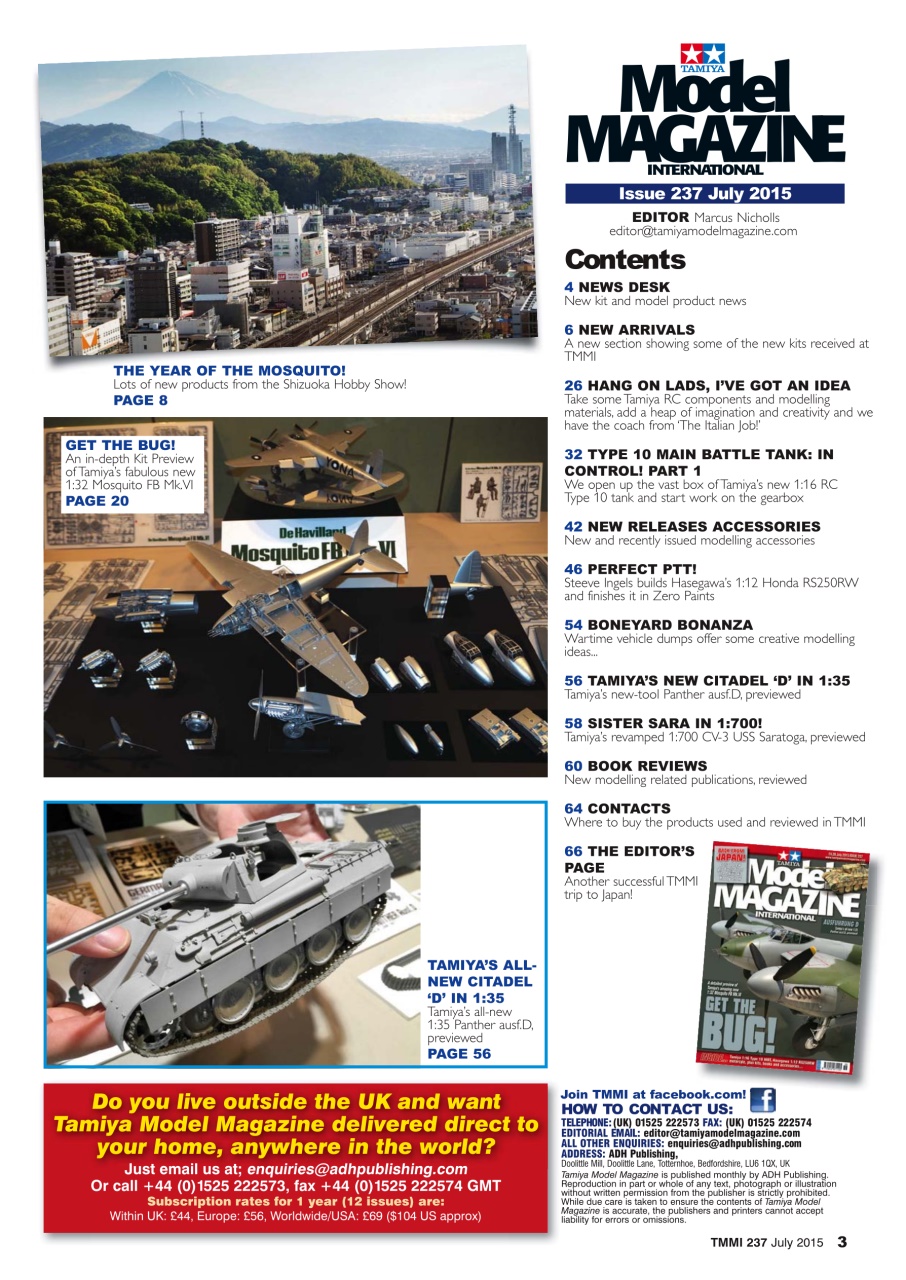 Tamiya Model Magazine Preview Pages