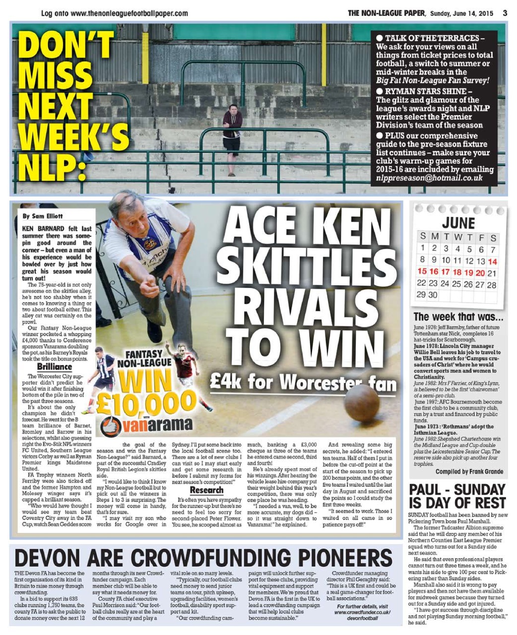 The Non-League Football Paper Preview Pages